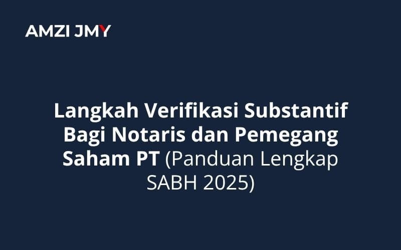 Panduan verifikasi notaris dan saham