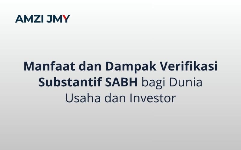 Verifikasi untuk dunia usaha dan investor